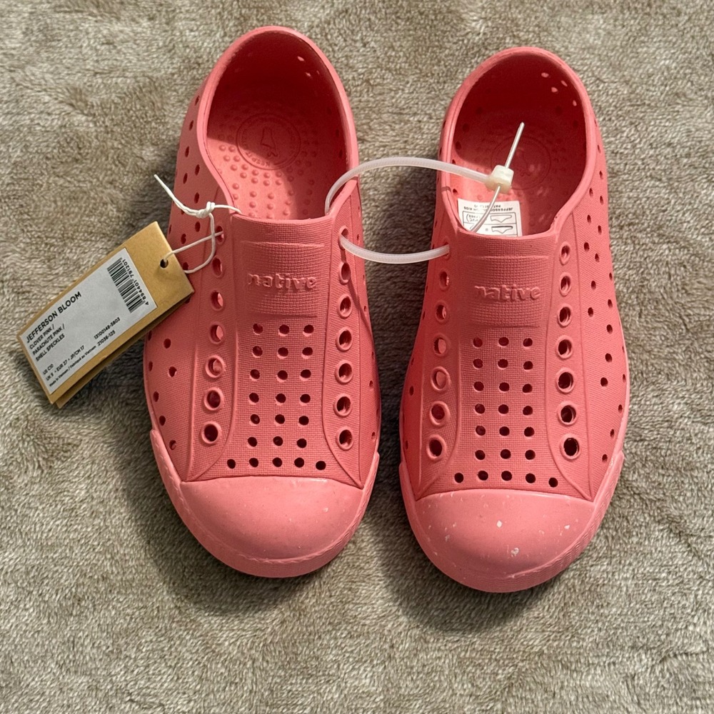Native Jefferson Bloom Kids Clover Pink Parachute Pink Shoes C10